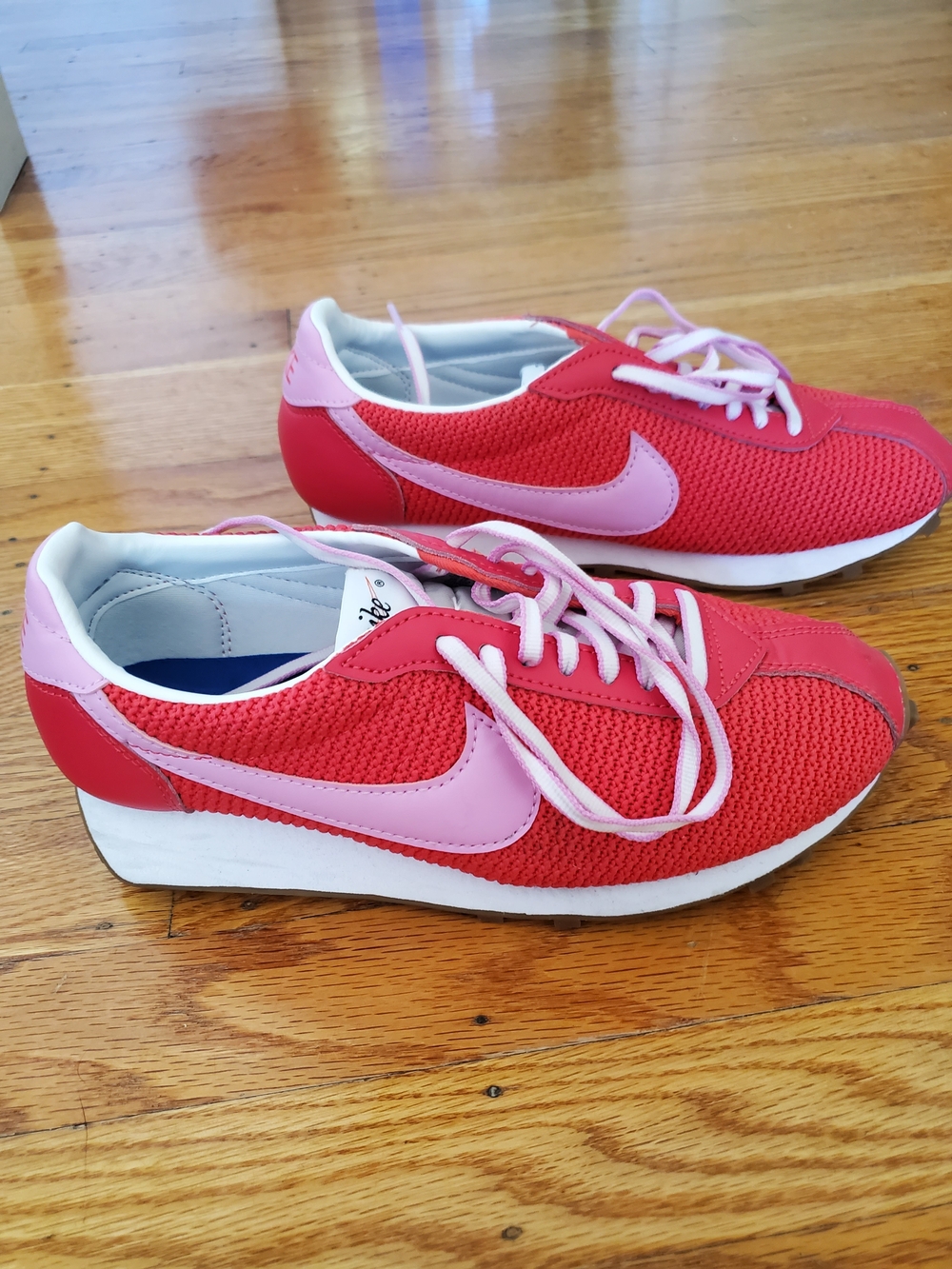 Nike LD-1000 Red & Pink Retro Mesh Sneakers,Sz 8